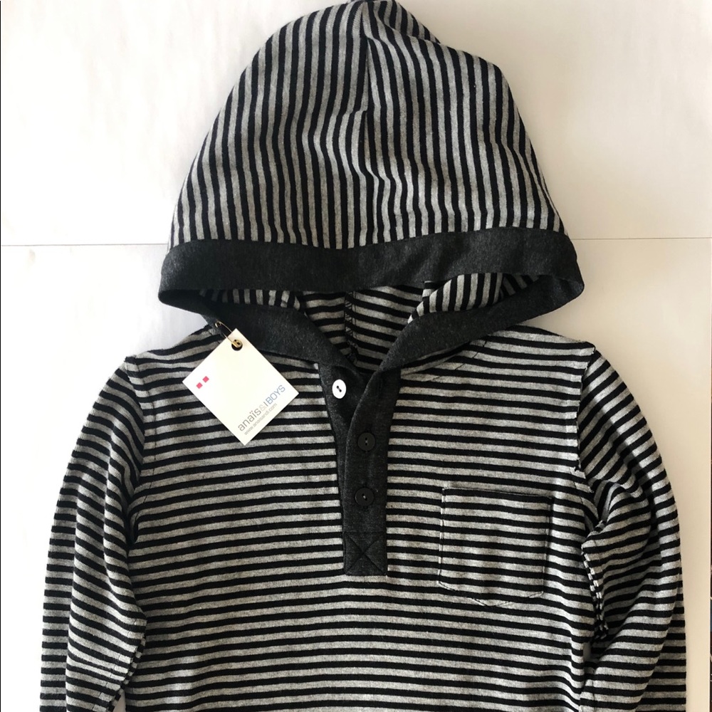 Anais & i Striped Hooded Tee  6
